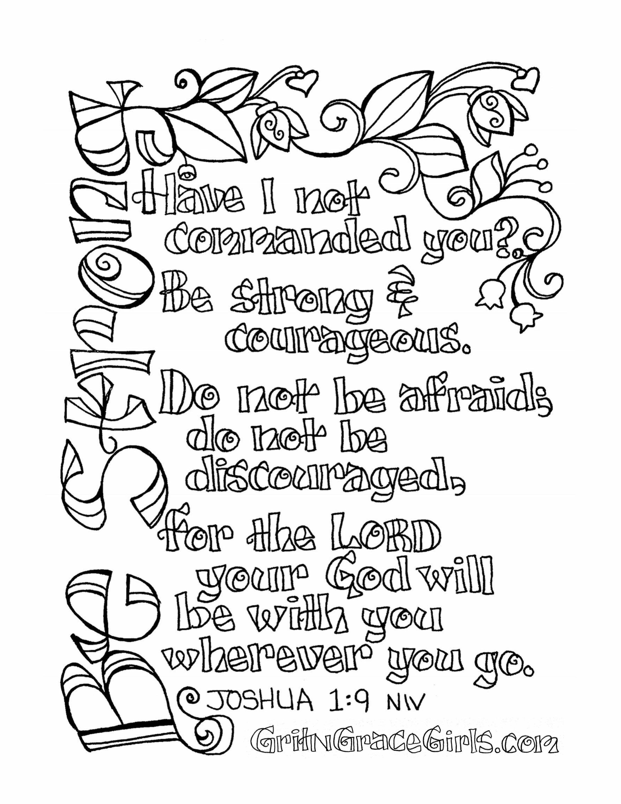 Joshua 1 9 Coloring Page Joshua coloring bible verses verse fromvictoryroad pages revisited colouring kids sheets memory josh quotes victory sometimes though even there feel